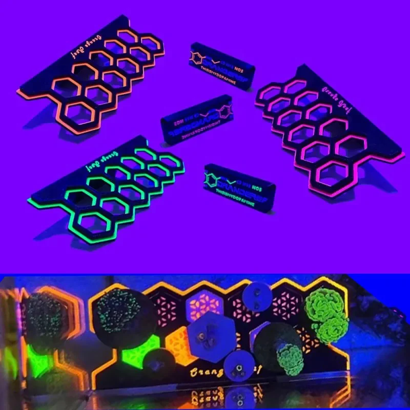 Coral Frag Plug - Флуоресцентный магнитный держатель для кораллов, светящаяся