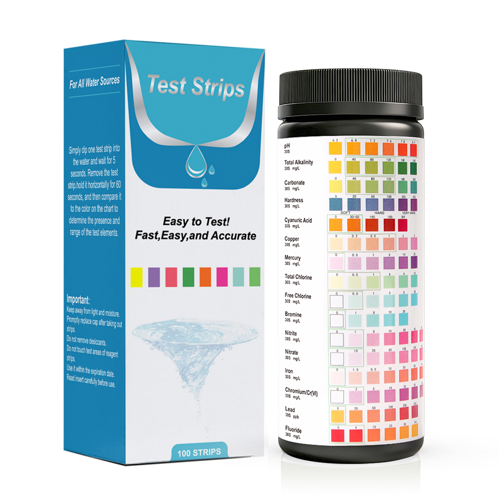 Marine Aquarium Test Kit - Тест-полоски Yieryi 16 в 1 для