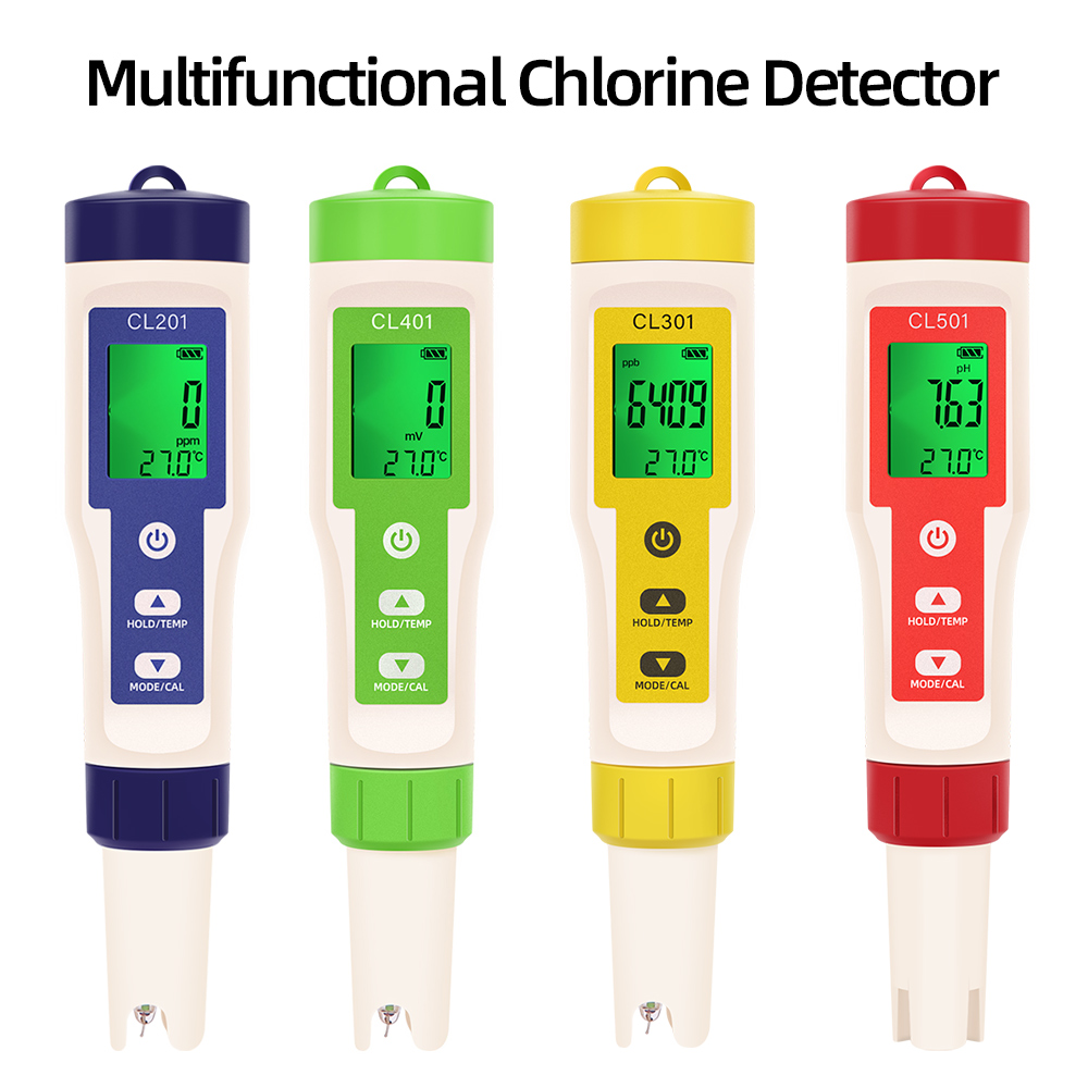 Marine Aquarium Test Kit - PH/CL2/H2/ORP/измеритель температуры детектор хлора цифровой тестер