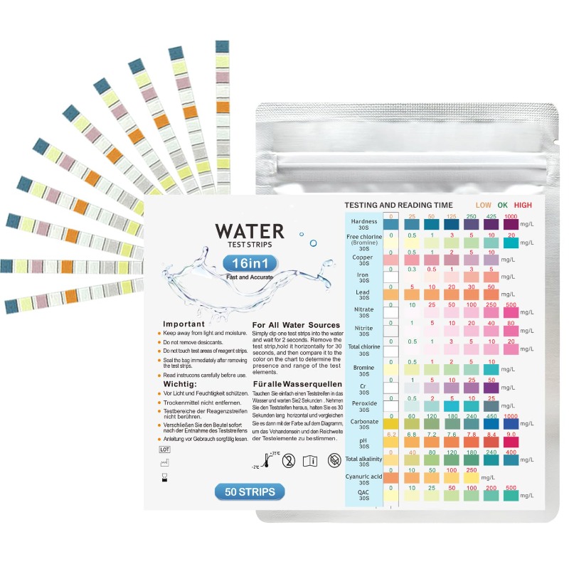 Marine Aquarium Test Kit - Тест-полоски для аквариума: набор для проверки