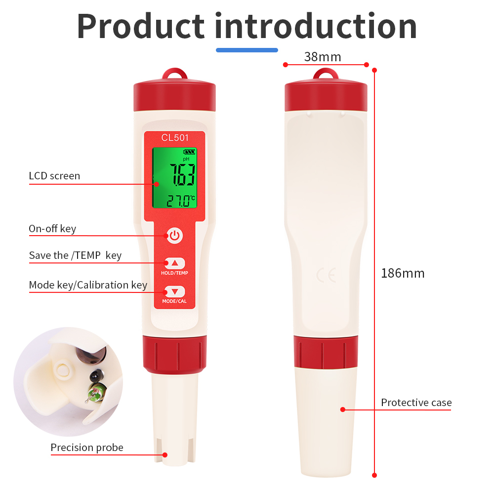 PH/CL2/H2/ORP/измеритель темпе – обзор и цена Marine Aquarium Test Kit