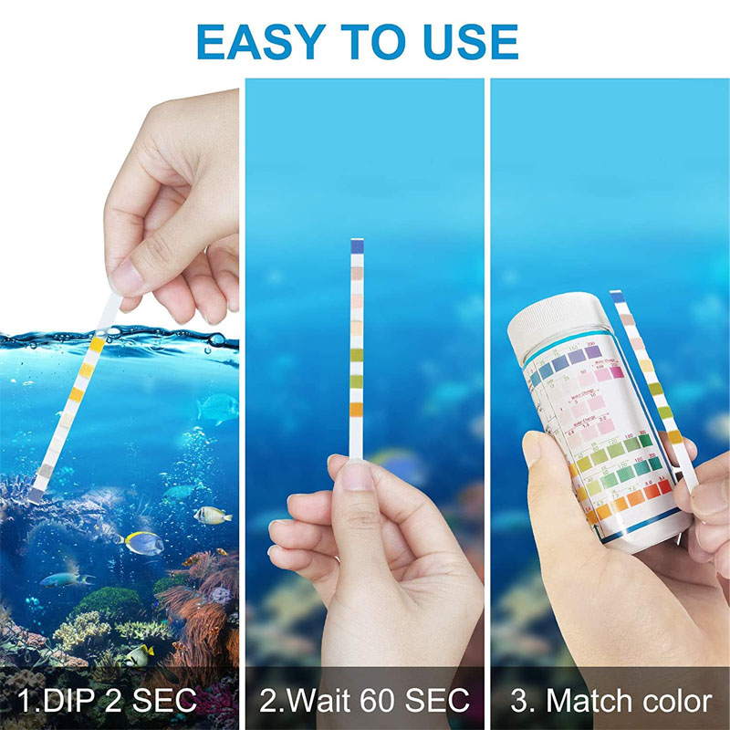 7-в-1 тест-полоски для аквариу – обзор и цена Marine Aquarium Test Kit