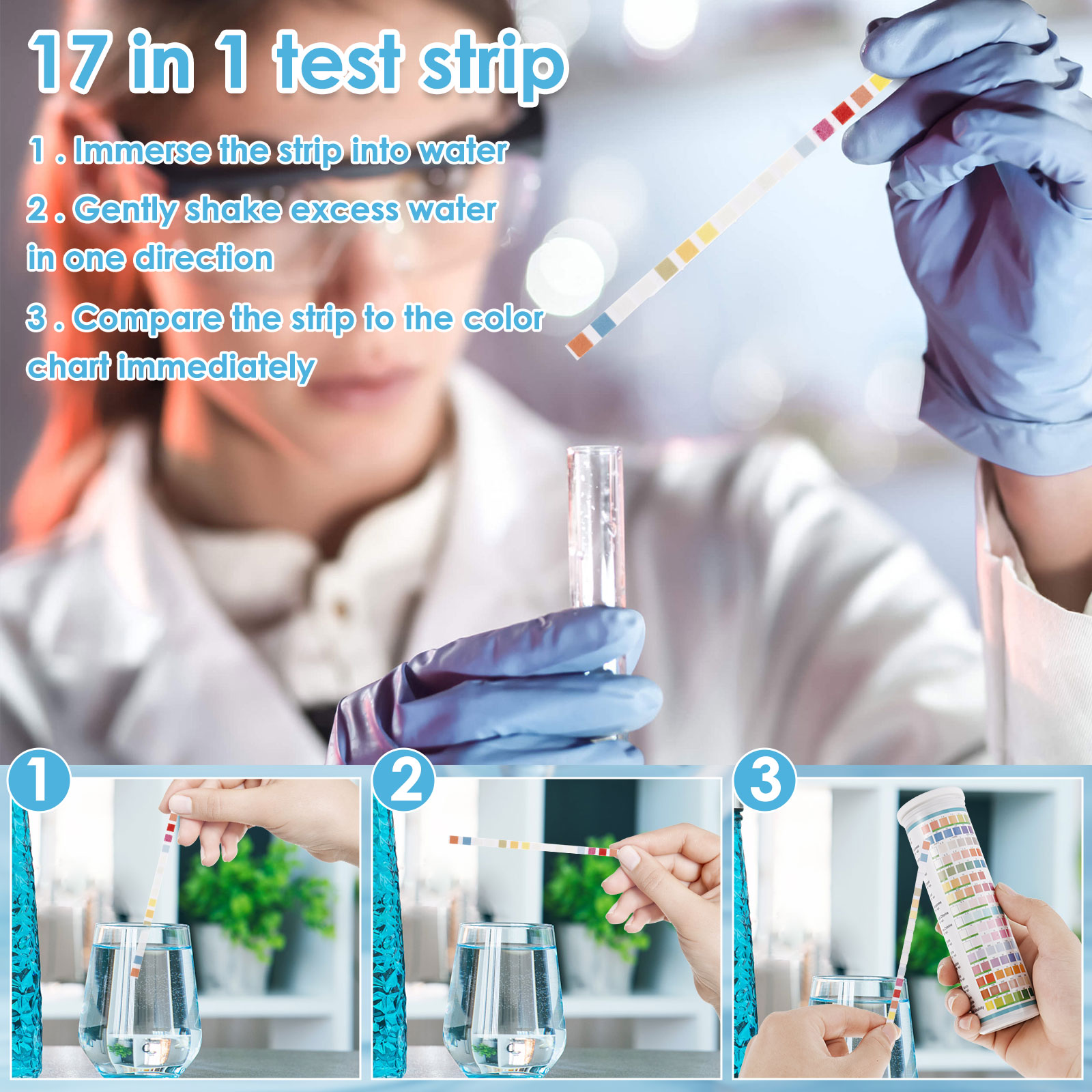 5-17 в 1, тест-полоски для акв – обзор и цена Marine Aquarium Test Kit