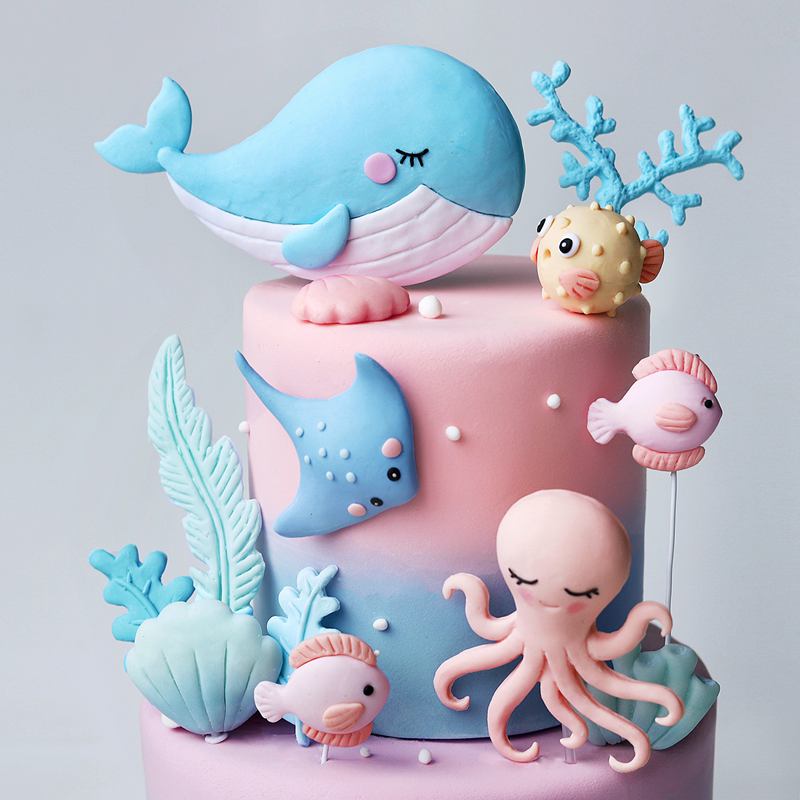 Океанский осьминог, кит, украш – обзор и цена Marine Aquarium Decorations